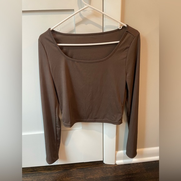 2 NWOT Shein Slinky Rib Cropped Shirts - Picture 4 of 6